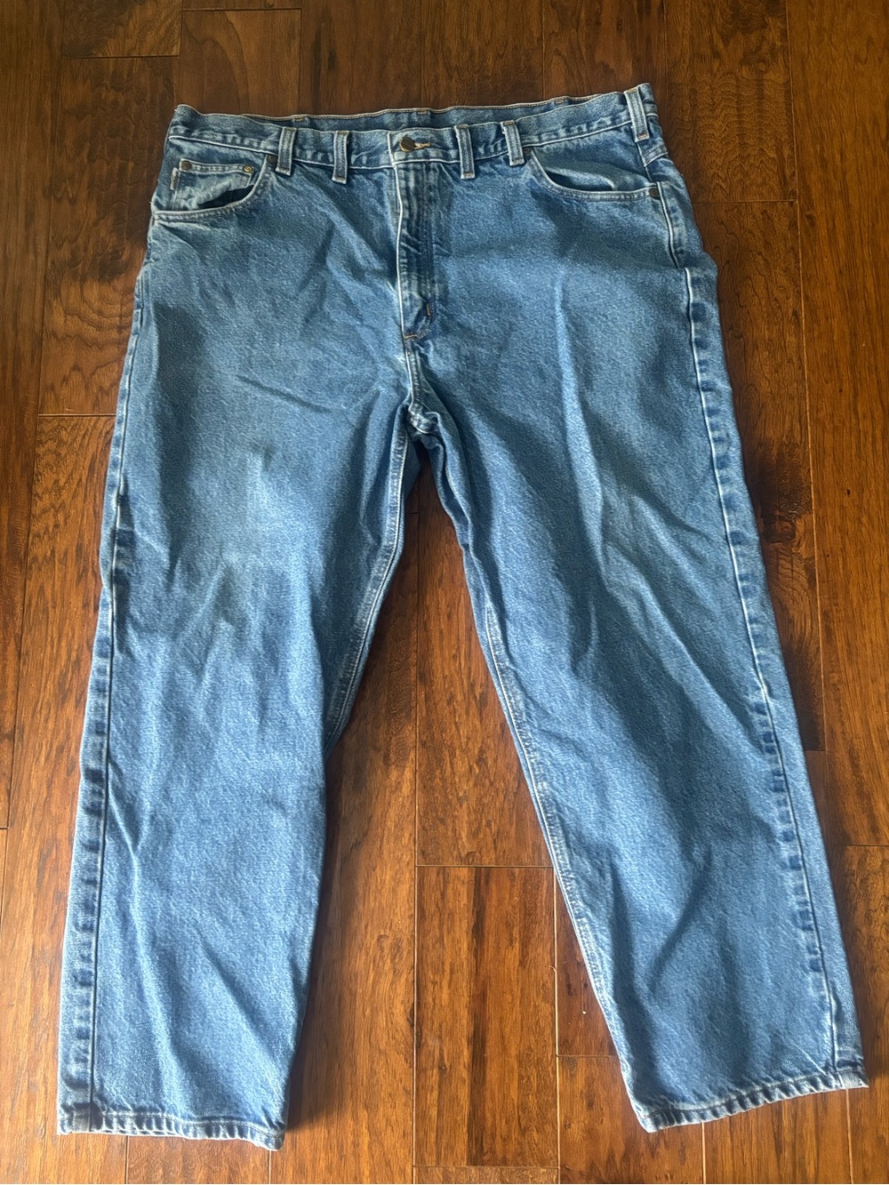 Carhartt Men's Straight Light Blue Denim Jeans